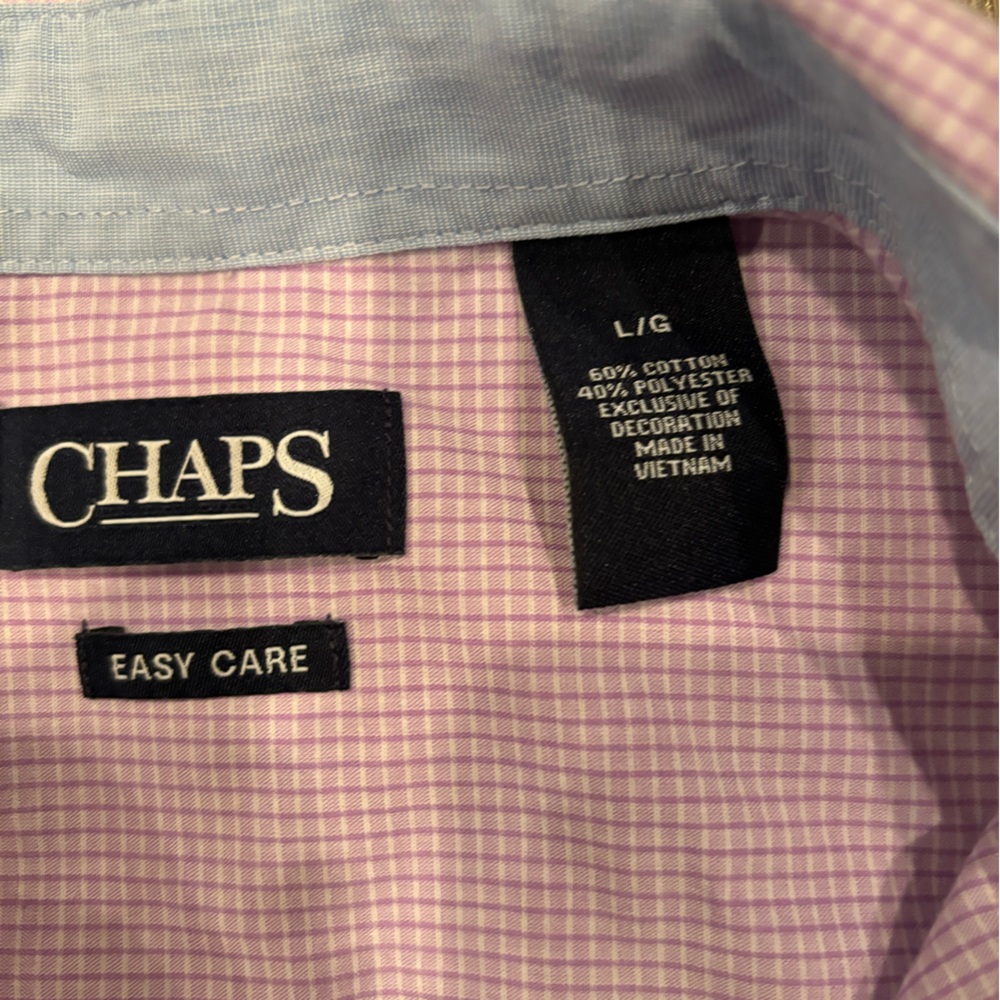 Chaps Easy Care Button Down Large - image 5